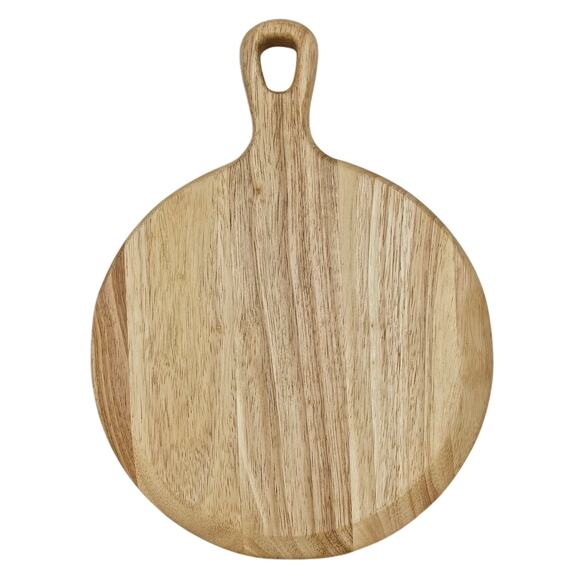 HEARTH & HAND WITH MAGNOLIA 10 " ROUND PADDLE BOARD W/ BEVELED EDGE - RUBBERWOOD - Picture 1 of 10